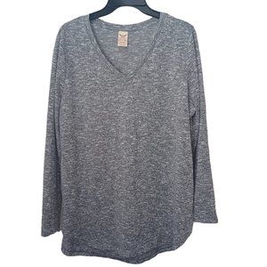 Faded Glory Gray Top Size 1X